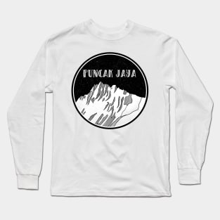 Puncak Jaya Mountain Indonesia Long Sleeve T-Shirt